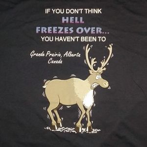 Canada Hell Freezes Over vintage souvenir t shirt